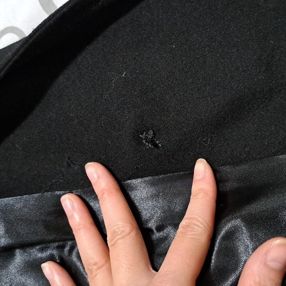 Le Chateau Wool-blend Double Breasted Belted Trench Coat - Picture 11 of 16